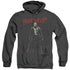 FRIDAY THE 13TH/CHCHCH AHAHAH - ADULT HEATHER HOODIE - BLACK