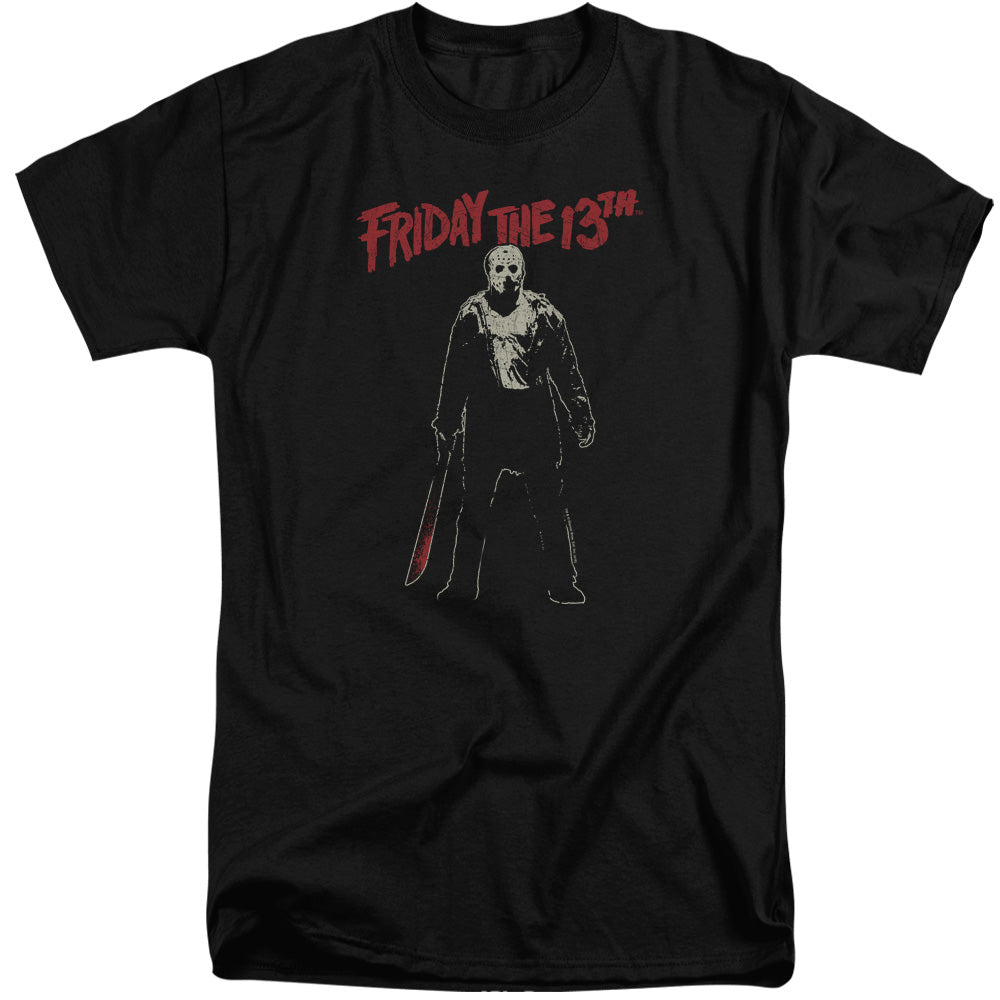 FRIDAY THE 13TH/CHCHCH AHAHAH - S/S ADULT TALL 18/1 - BLACK