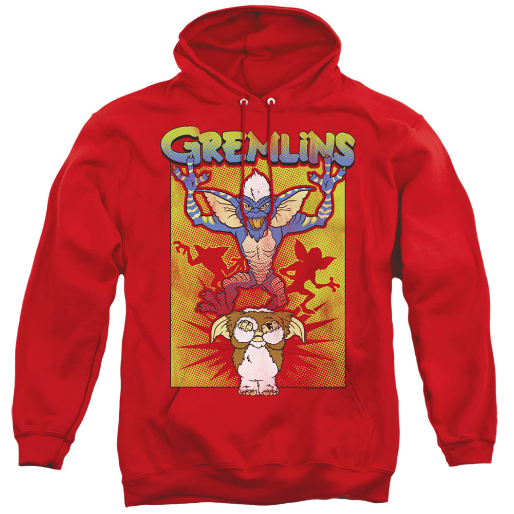 GREMLINS/BE AFRAID - ADULT PULLOVER HOODIE - RED