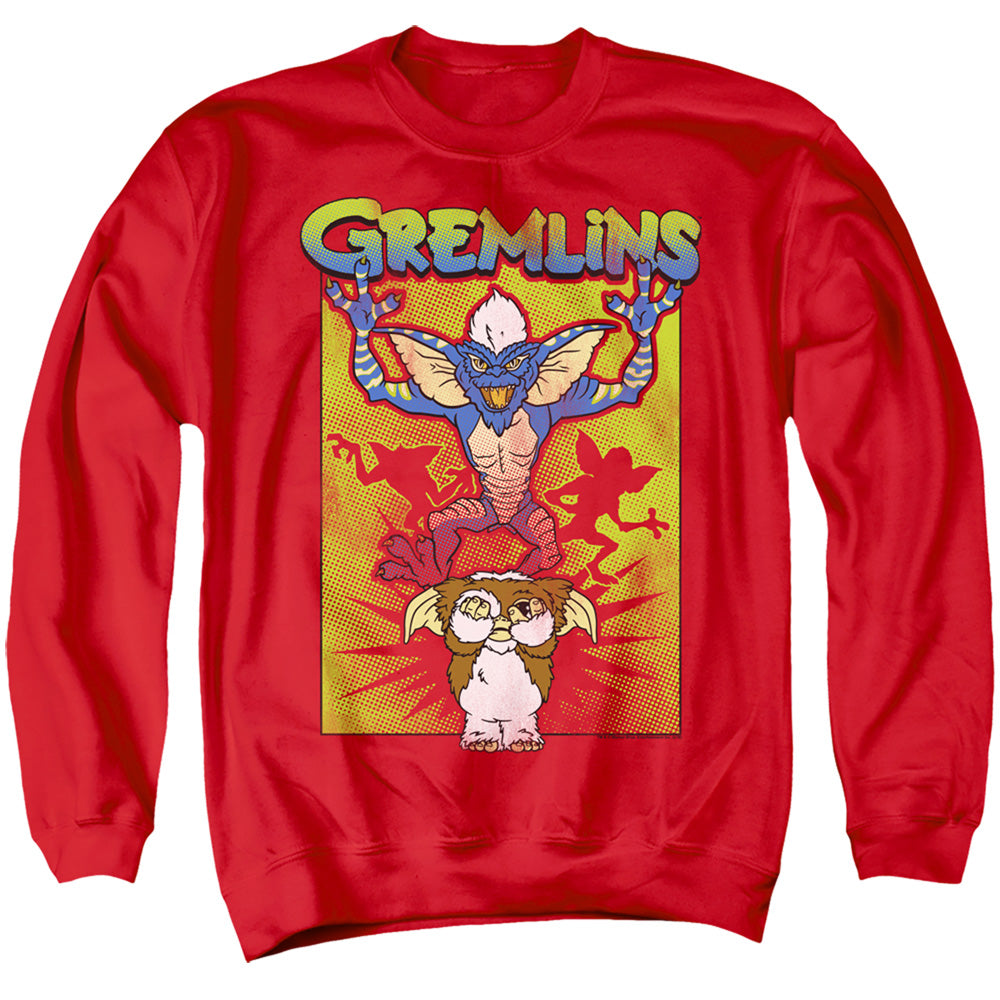 GREMLINS/BE AFRAID - ADULT CREWNECK SWEATSHIRT - RED