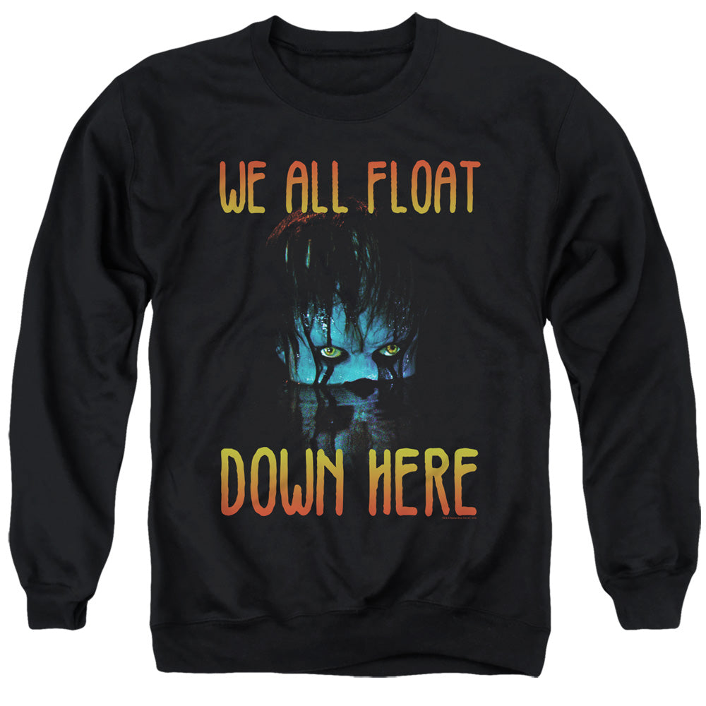 IT 2017/WE ALL FLOAT DOWN HERE - ADULT CREWNECK SWEATSHIRT - BLACK