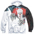 IT 1990/PENNYWISE IT (FRONT/BACK PRINT) - ADULT POLY PULLOVER HOODIE - MULTI
