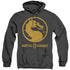 MORTAL KOMBAT 11/DRAGON LOGO - ADULT HEATHER HOODIE - BLACK