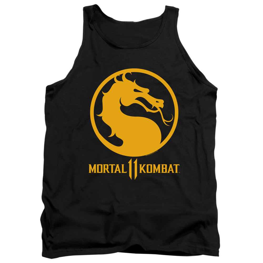 MORTAL KOMBAT 11/DRAGON LOGO - ADULT TANK - BLACK