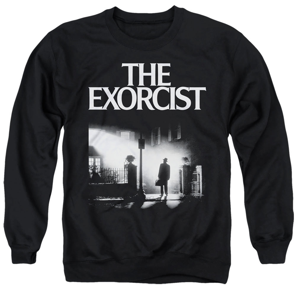 THE EXORCIST/POSTER - ADULT CREWNECK SWEATSHIRT - BLACK