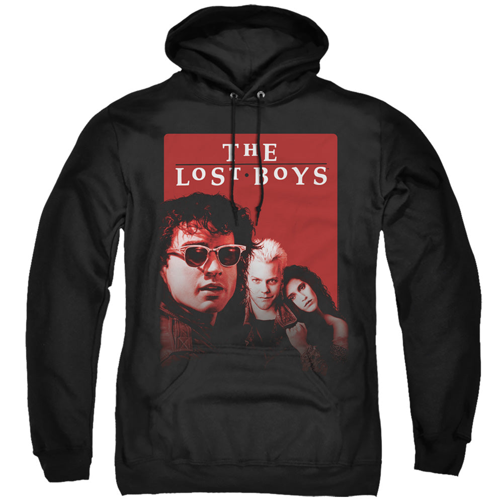 THE LOST BOYS/MICHAEL DAVID STAR - ADULT PULLOVER HOODIE - BLACK