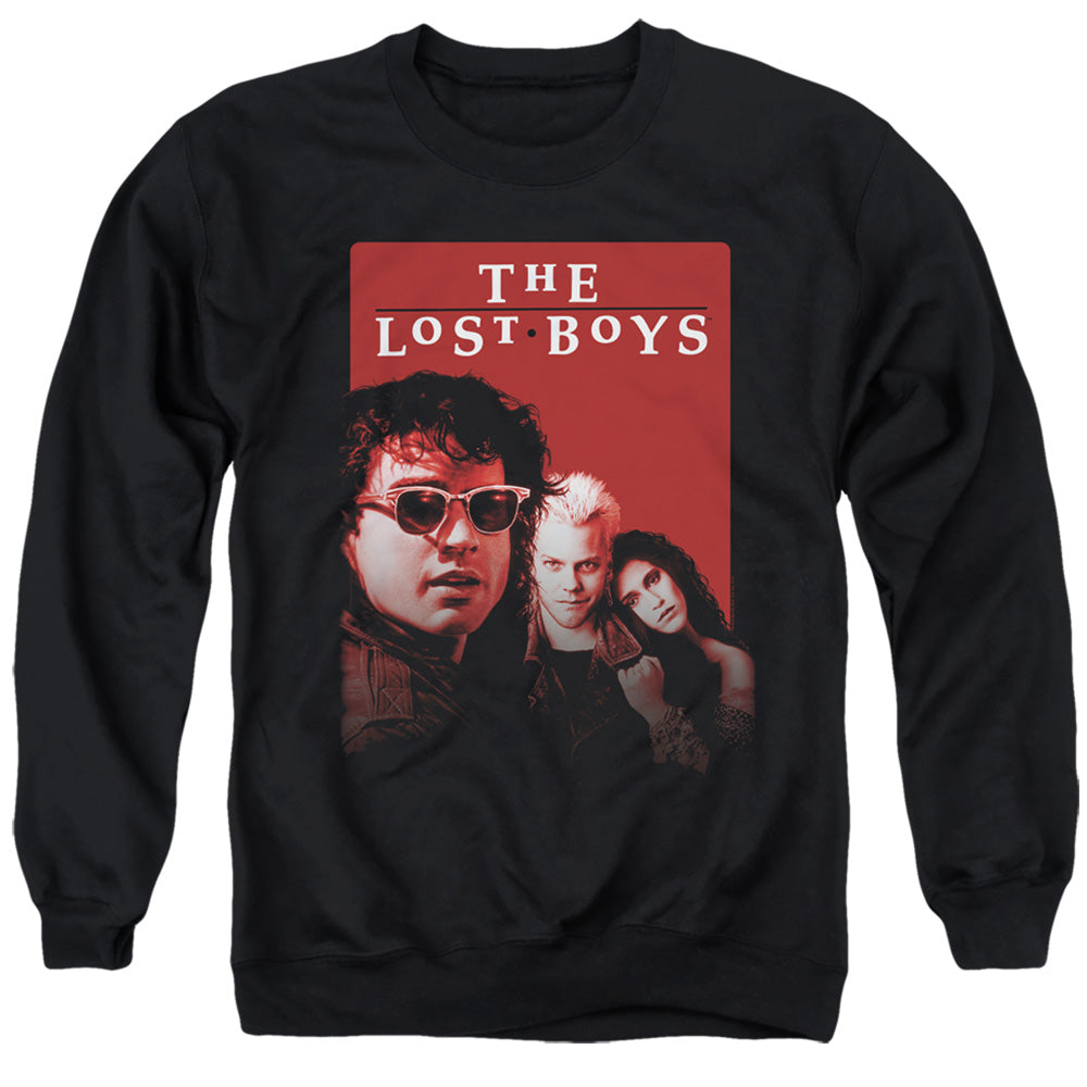 THE LOST BOYS/MICHAEL DAVID STAR - ADULT CREWNECK SWEATSHIRT - BLACK