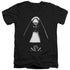 THE NUN/THE NUN - S/S ADULT V-NECK 30/1 - BLACK