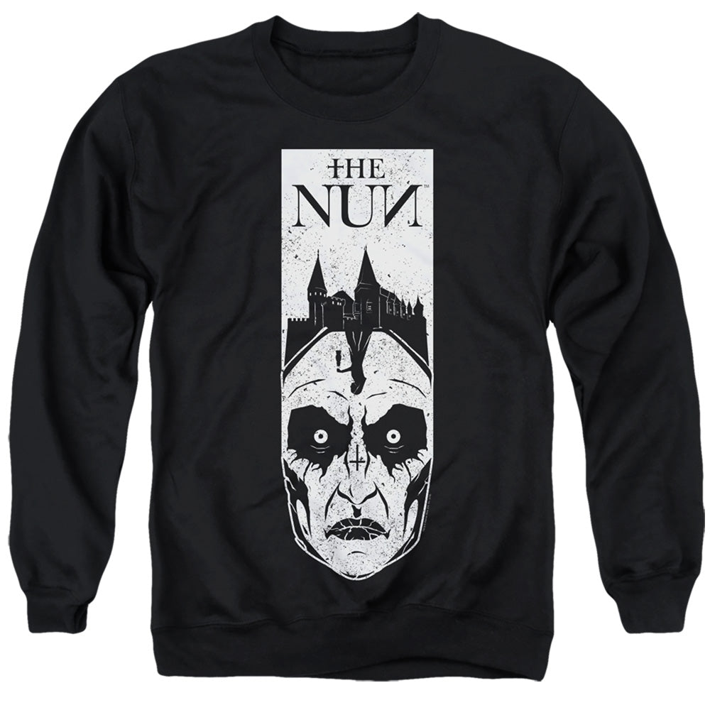 THE NUN/GAZE - ADULT CREWNECK SWEATSHIRT - BLACK