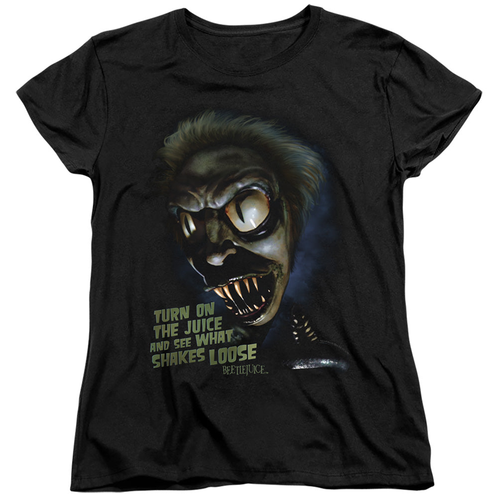 BEETLEJUICE/CHUCKS DAUGHTER - S/S WOMENS TEE - BLACK