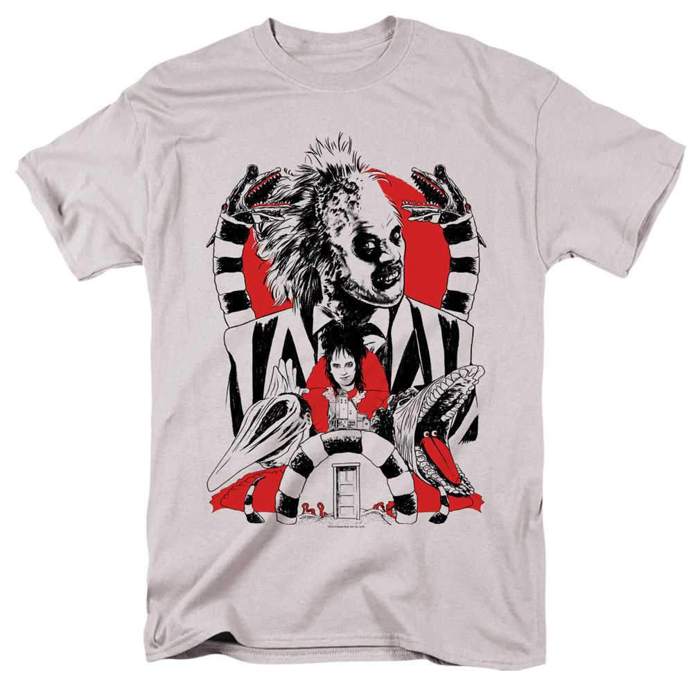 BEETLEJUICE/BEETLEJUICE COLLAGE - S/S ADULT 18/1 - SILVER