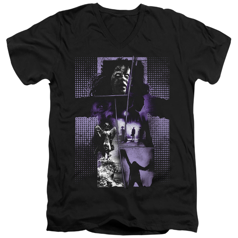 THE EXORCIST/IM NOT REGAN - S/S ADULT V-NECK 30/1 - BLACK