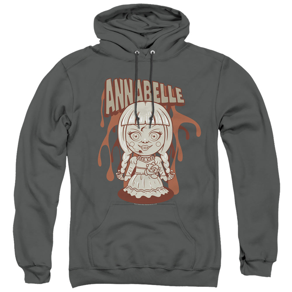 ANNABELLE/ANNABELLE ILLUSTRATION - ADULT PULLOVER HOODIE - CHARCOAL