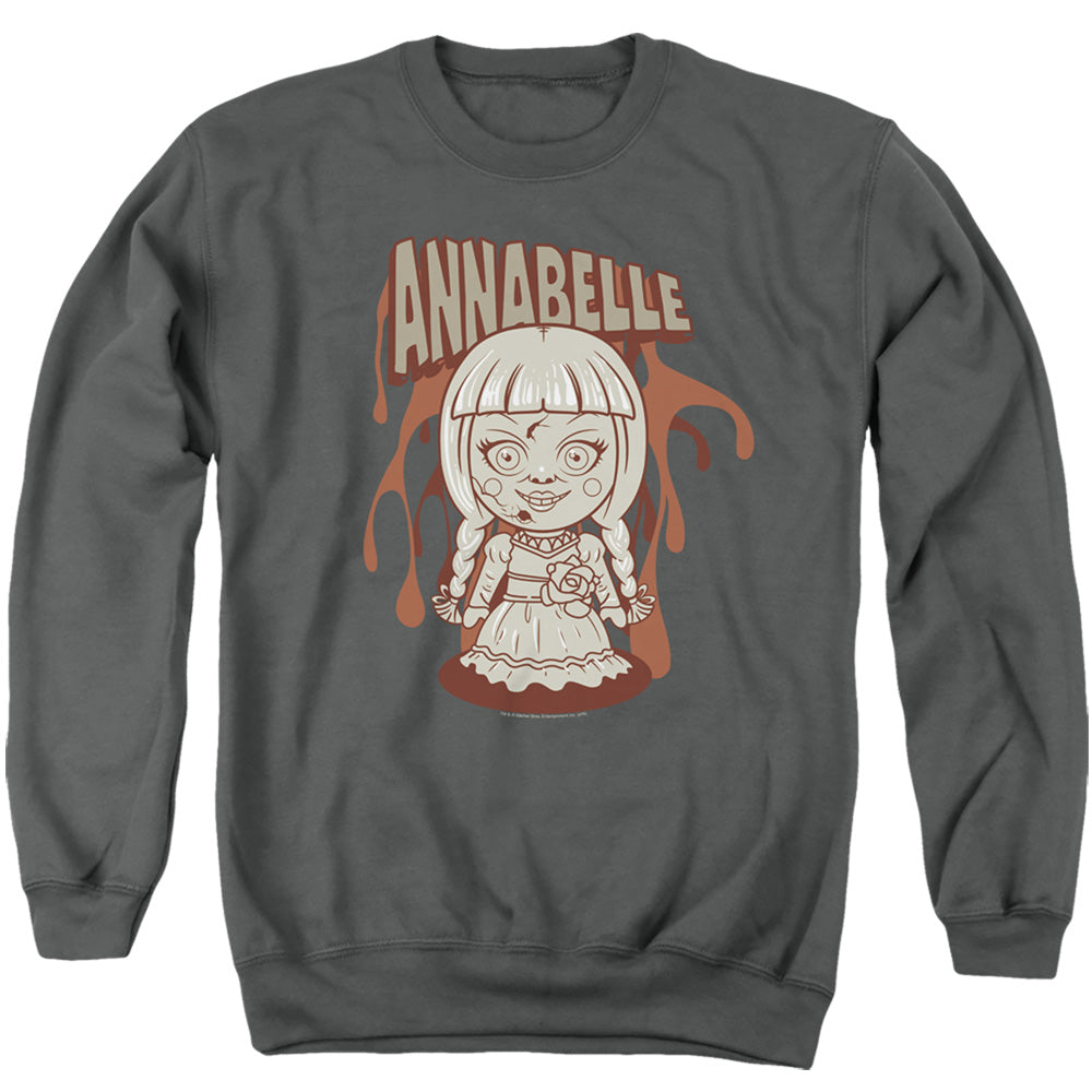 ANNABELLE/ANNABELLE ILLUSTRATION - ADULT CREWNECK SWEATSHIRT - CHARCOAL