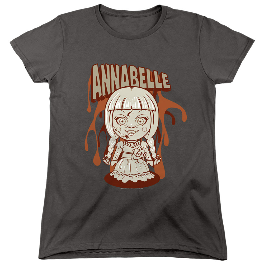 ANNABELLE/ANNABELLE ILLUSTRATION - S/S WOMENS TEE - CHARCOAL