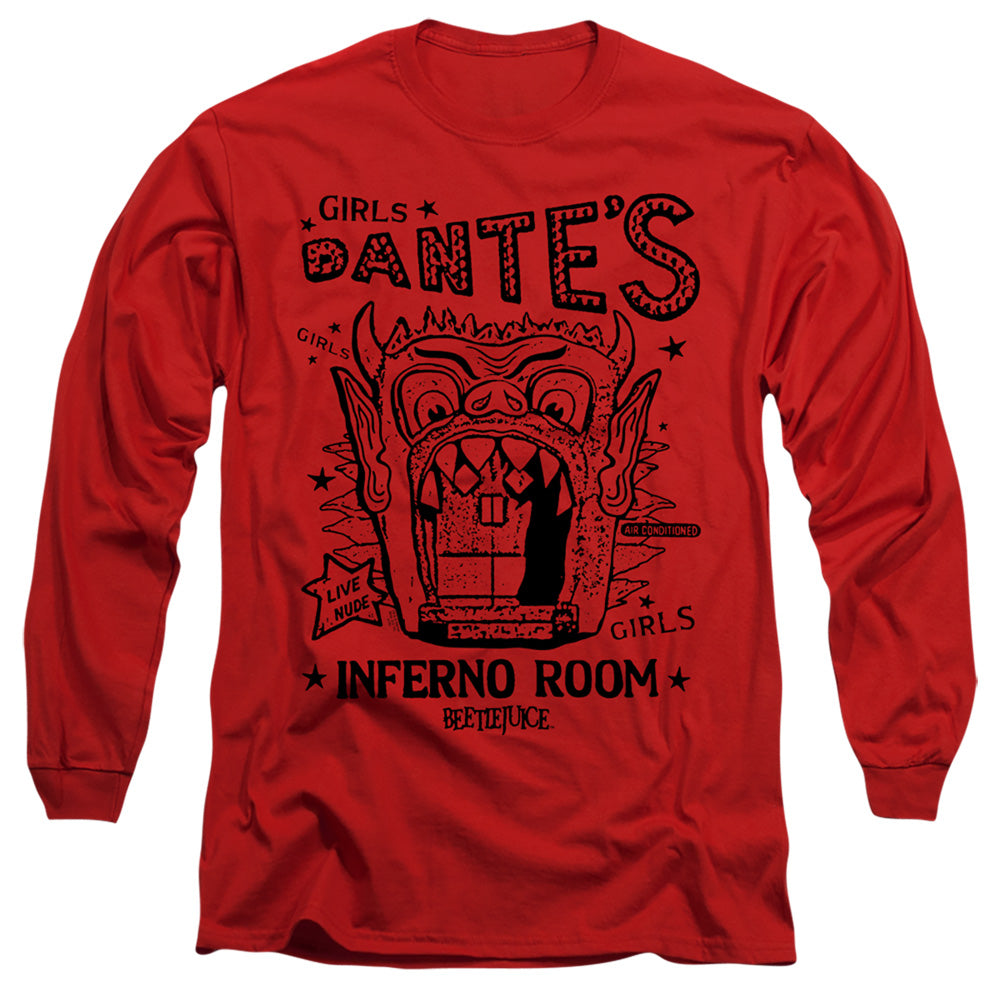 BEETLEJUICE/DANTES INFERNO ROOM - L/S ADULT 18/1 - RED
