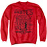 BEETLEJUICE/DANTES INFERNO ROOM - ADULT CREWNECK SWEATSHIRT - RED