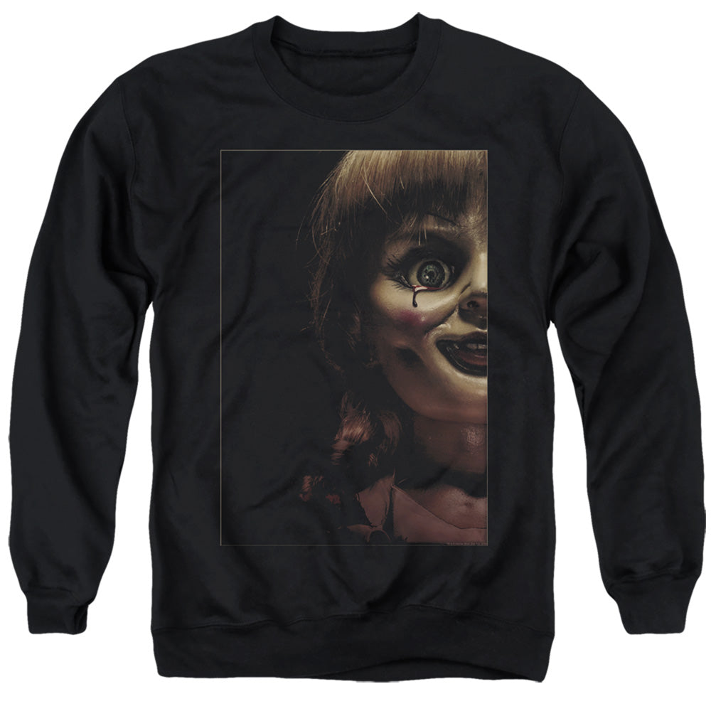 ANNABELLE/DOLL TEAR - ADULT CREWNECK SWEATSHIRT - BLACK
