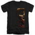 ANNABELLE/DOLL TEAR - S/S ADULT V-NECK 30/1 - BLACK