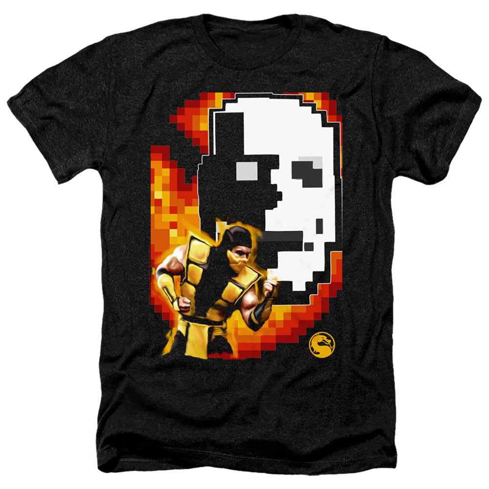 MORTAL KOMBAT KLASSIC/SCORPION - ADULT HEATHER - BLACK