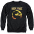 MORTAL KOMBAT KLASSIC/LOGO - ADULT CREWNECK SWEATSHIRT - BLACK