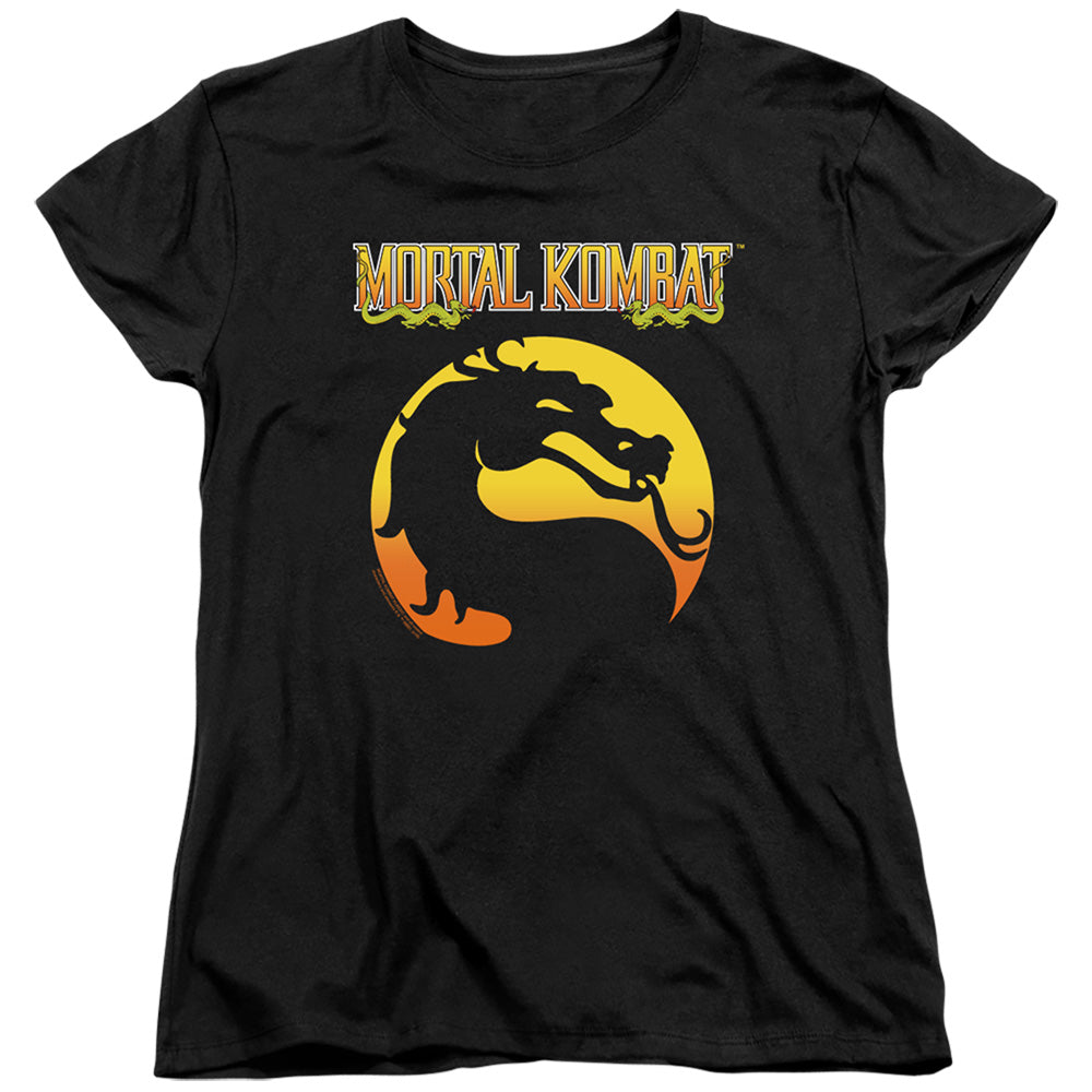MORTAL KOMBAT KLASSIC/LOGO - S/S WOMENS TEE - BLACK