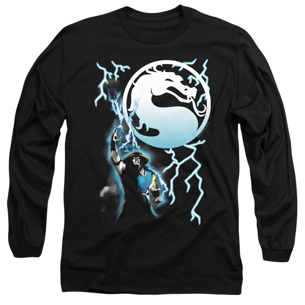 MORTAL KOMBAT KLASSIC/RAIDEN - L/S ADULT 18/1 - BLACK