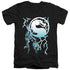 MORTAL KOMBAT KLASSIC/RAIDEN - S/S ADULT V-NECK 30/1 - BLACK