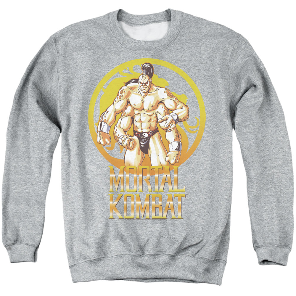 MORTAL KOMBAT KLASSIC/GORO - ADULT CREWNECK SWEATSHIRT - ATHLETIC HEATHER