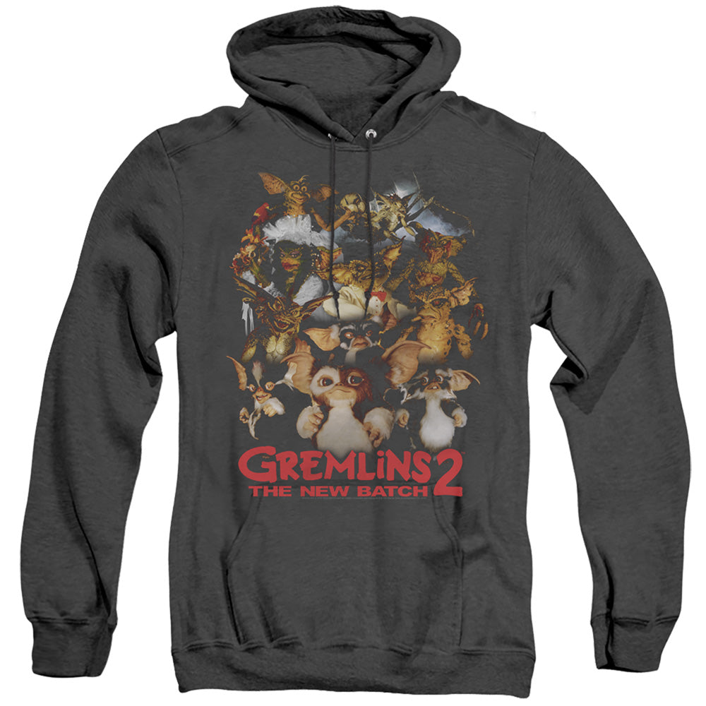 GREMLINS 2/GOON CREW - ADULT HEATHER HOODIE - BLACK