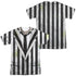 BEETLEJUICE/BEETLEJUICE SUIT (FRONT/BACK PRINT) - S/S ADULT POLY CREW - MULTI