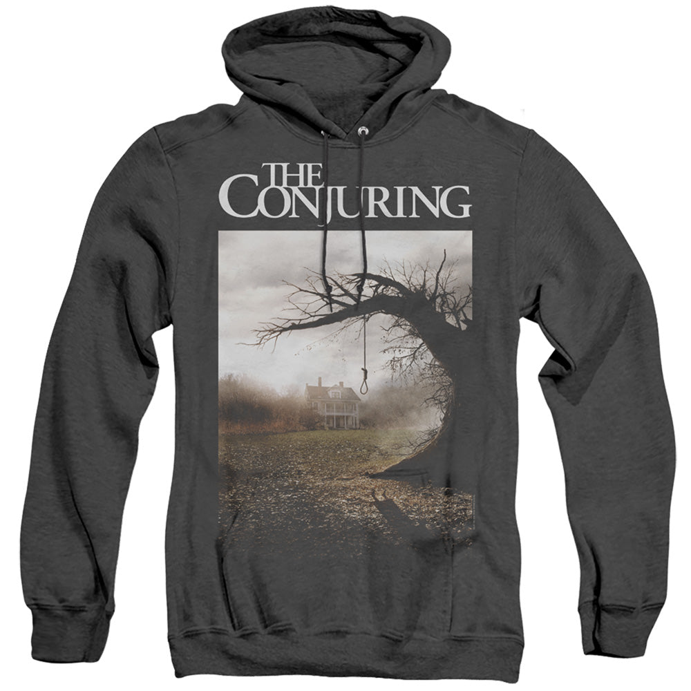 THE CONJURING/POSTER - ADULT HEATHER HOODIE - BLACK
