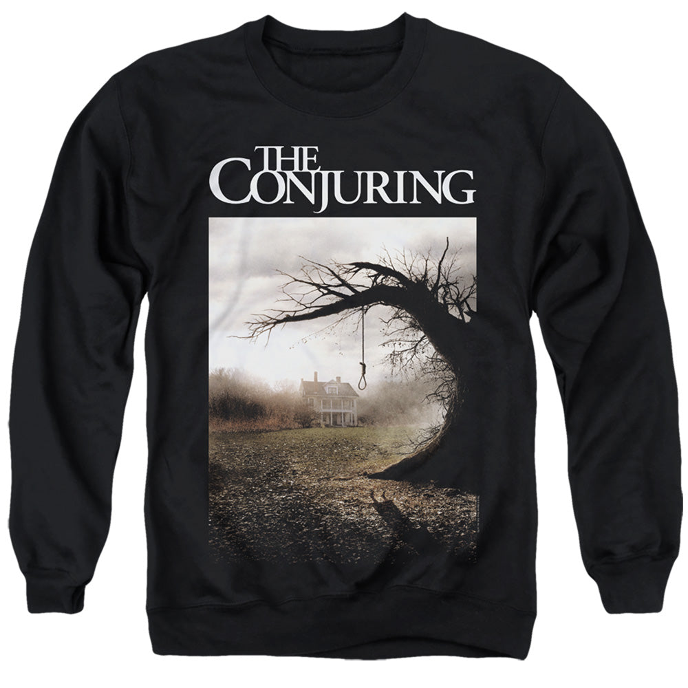 THE CONJURING/POSTER - ADULT CREWNECK SWEATSHIRT - BLACK