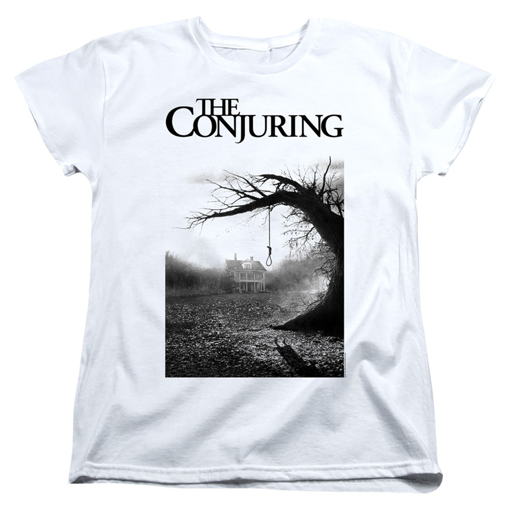THE CONJURING/POSTER - S/S WOMENS TEE - WHITE
