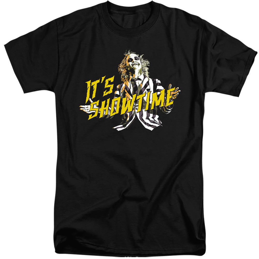 BEETLEJUICE/SHOWTIME - S/S ADULT TALL 18/1 - BLACK