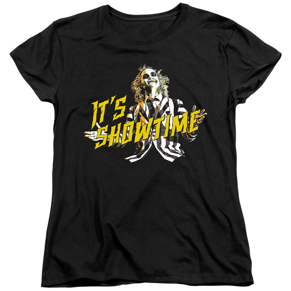 BEETLEJUICE/SHOWTIME - S/S WOMENS TEE - BLACK