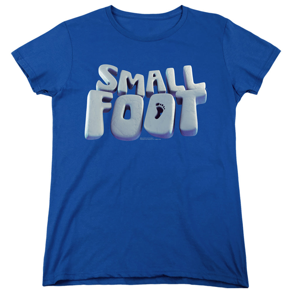 SMALLFOOT/SMALLFOOT LOGO - S/S WOMENS TEE - ROYAL BLUE