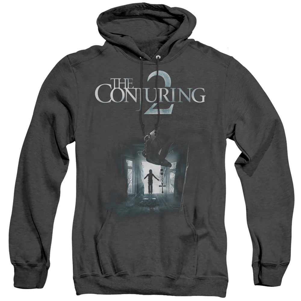 THE CONJURING 2/POSTER - ADULT HEATHER HOODIE - BLACK