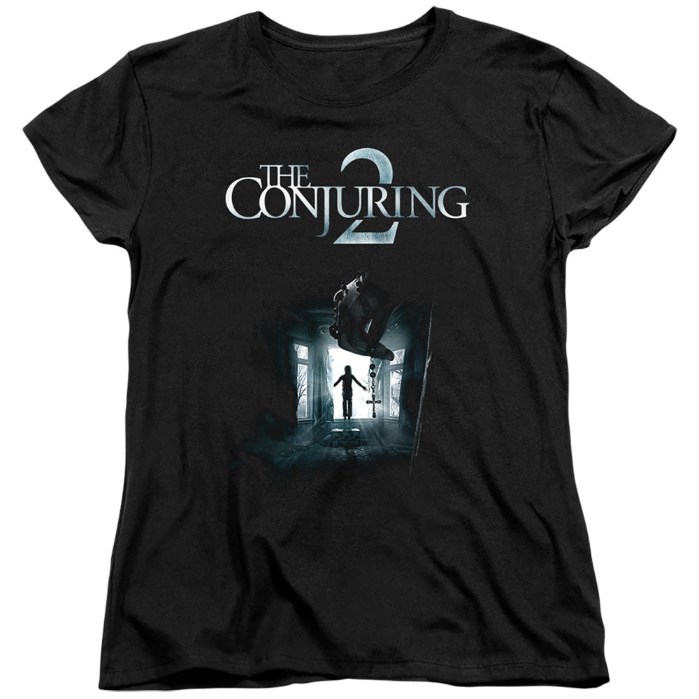 THE CONJURING 2/POSTER - S/S WOMENS TEE - BLACK