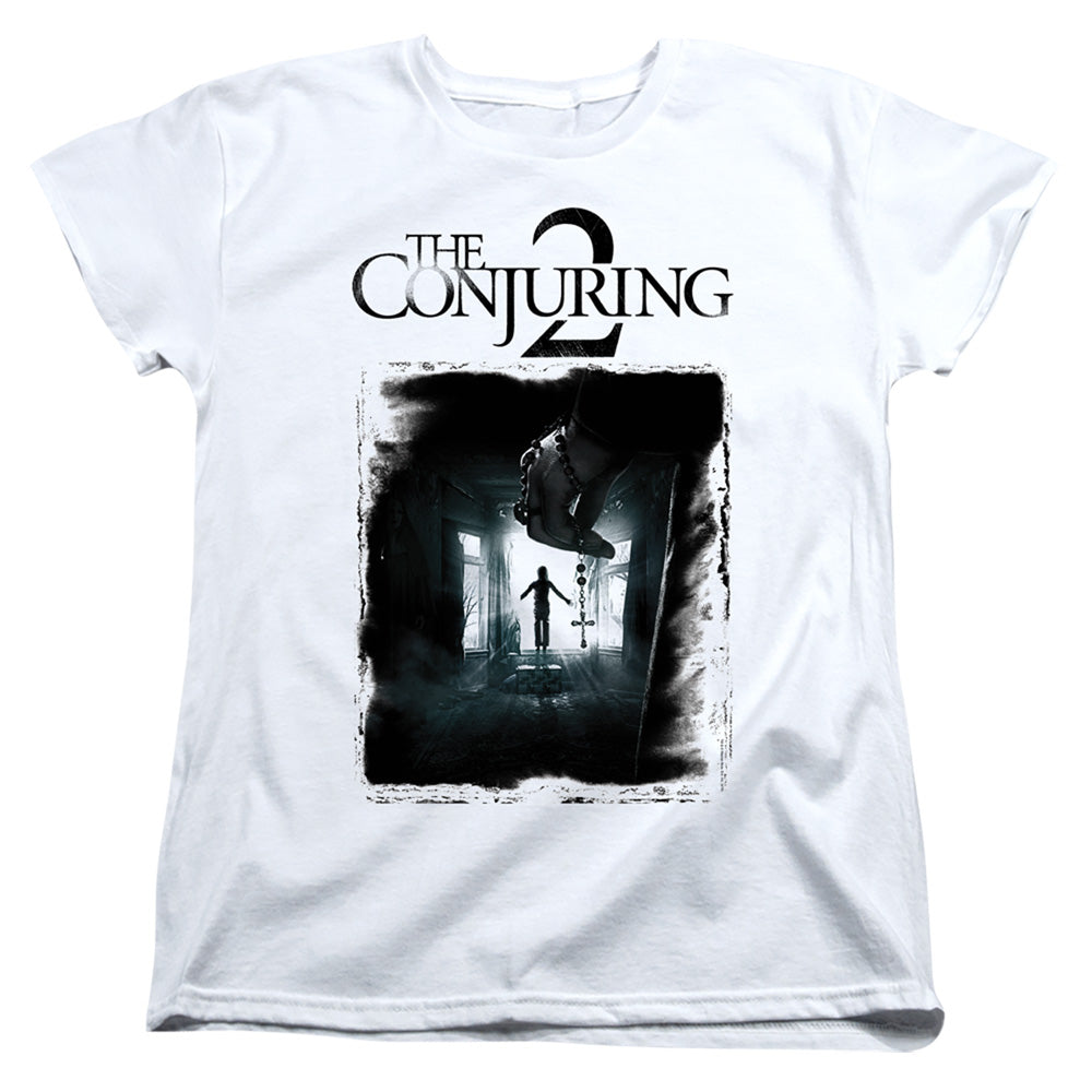 THE CONJURING 2/POSTER - S/S WOMENS TEE - WHITE