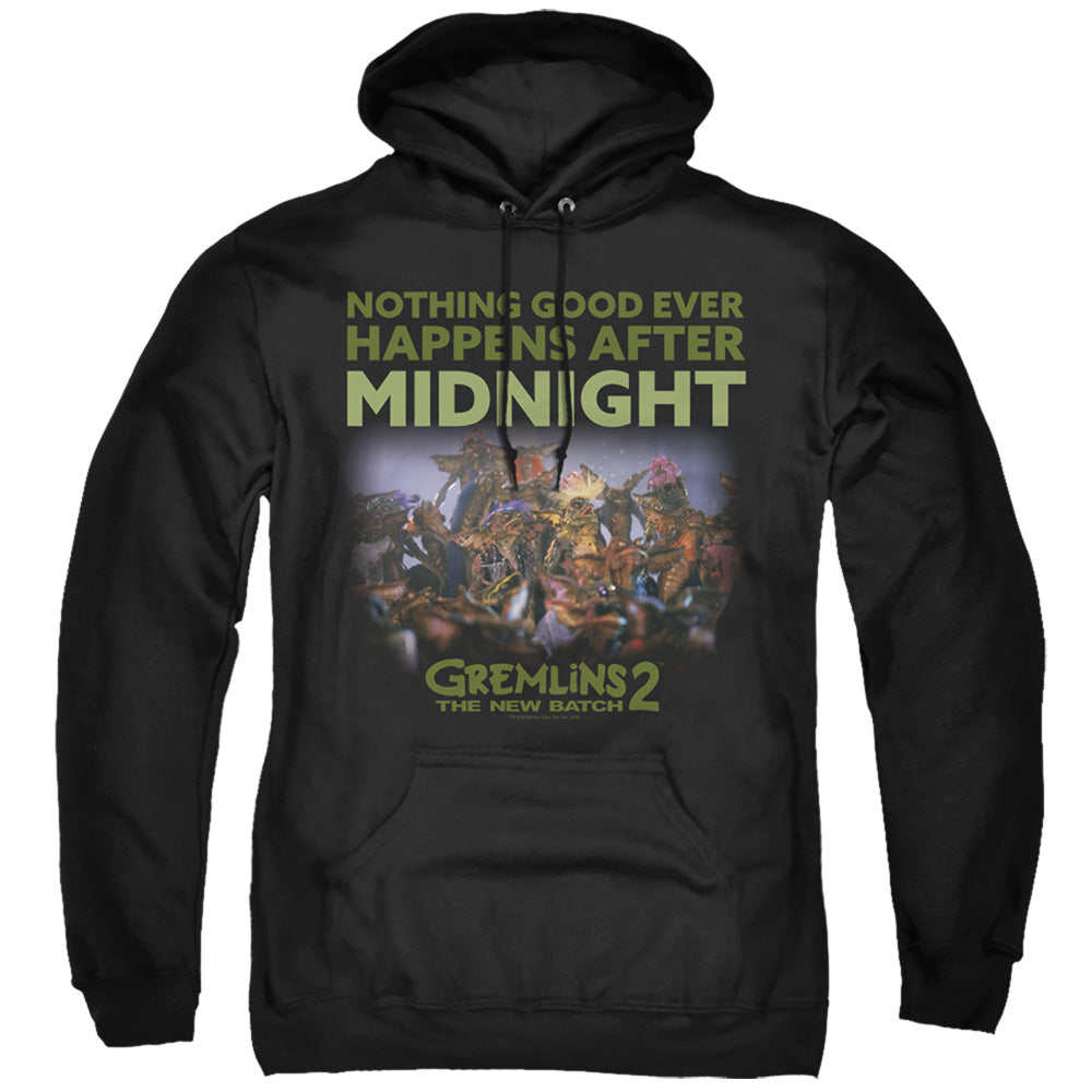 GREMLINS 2/AFTER MIDNIGHT - ADULT PULLOVER HOODIE - BLACK