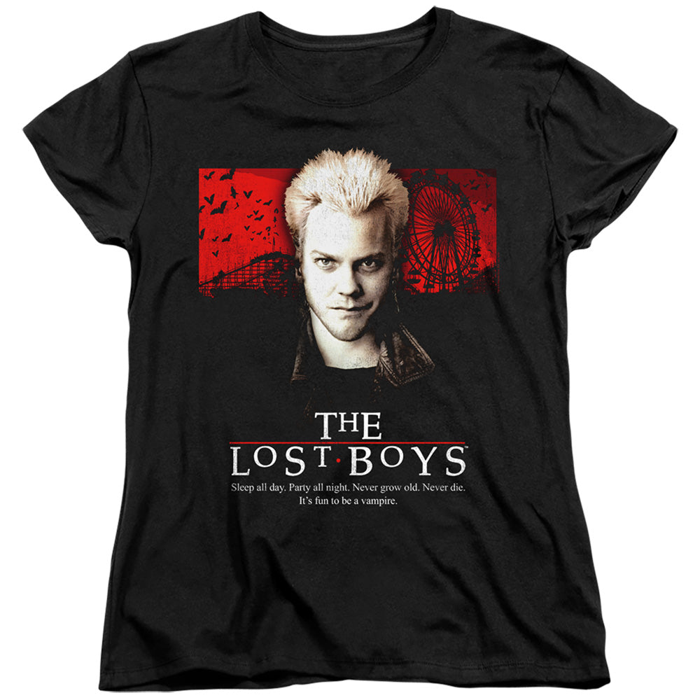THE LOST BOYS/BE ONE OF US - S/S WOMENS TEE - BLACK