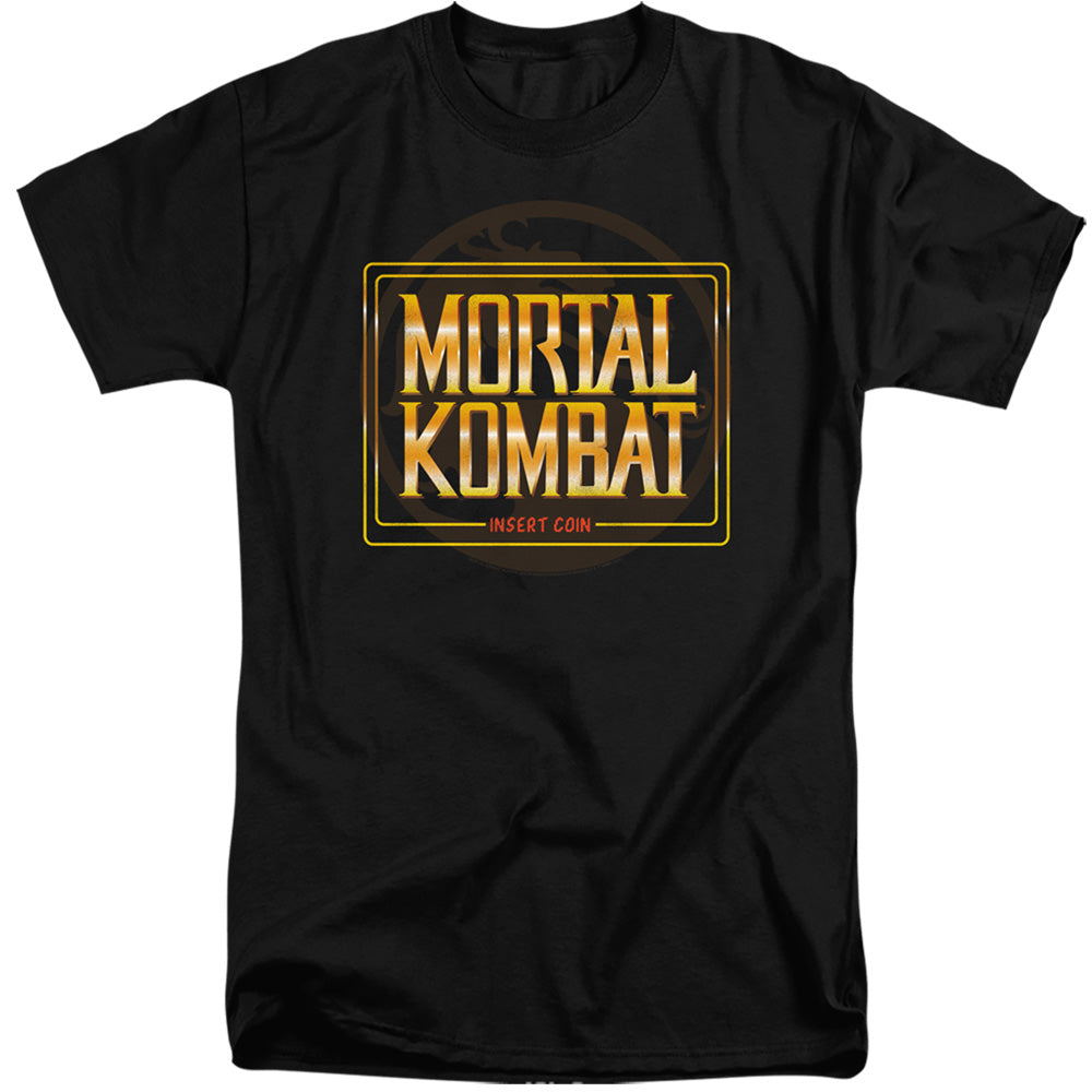 MORTAL KOMBAT KLASSIC/INSERT COIN - S/S ADULT TALL 18/1 - BLACK