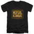 MORTAL KOMBAT KLASSIC/INSERT COIN - S/S ADULT V-NECK 30/1 - BLACK