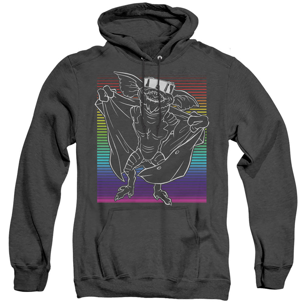 GREMLINS/COOL GRADIENT - ADULT HEATHER HOODIE - BLACK