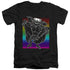GREMLINS/COOL GRADIENT - S/S ADULT V-NECK 30/1 - BLACK