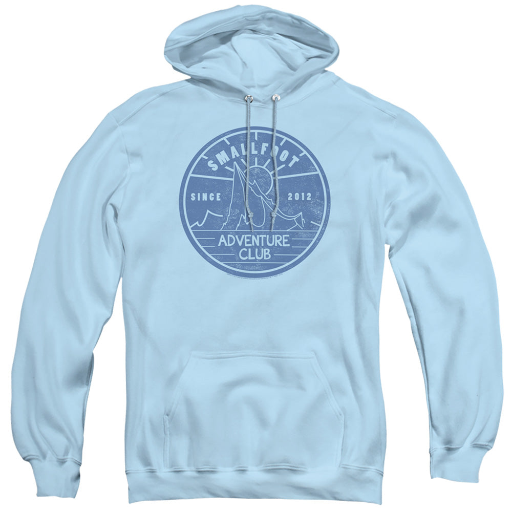 SMALLFOOT/ADVENTURE CLUB - ADULT PULLOVER HOODIE - LIGHT BLUE