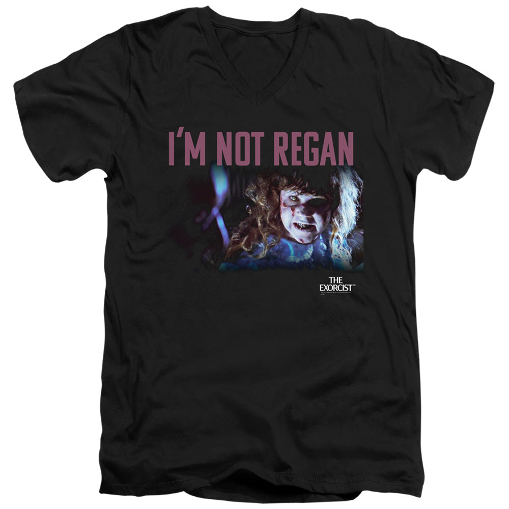 THE EXORCIST/YOUR MOTHER - S/S ADULT V-NECK 30/1 - BLACK