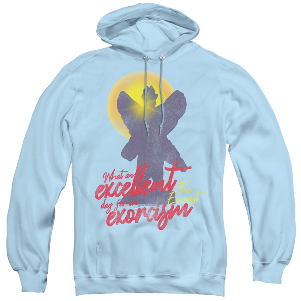 THE EXORCIST/PAZUZU - ADULT PULLOVER HOODIE - LIGHT BLUE