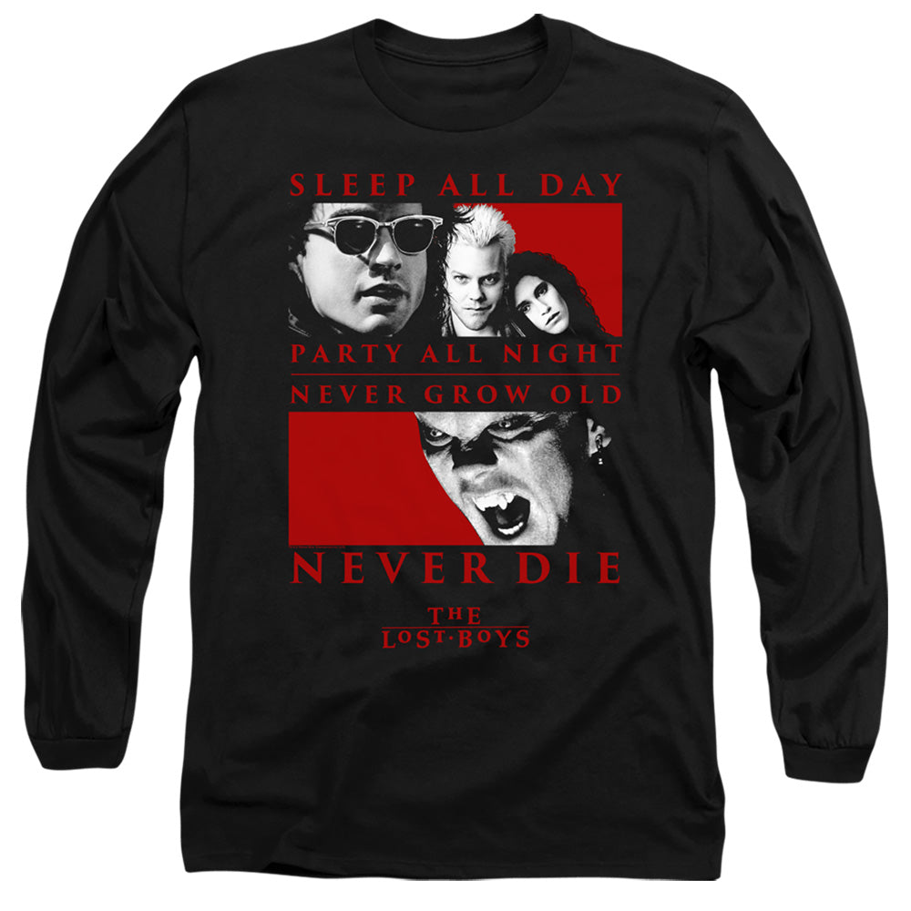 THE LOST BOYS/NEVER DIE - L/S ADULT 18/1 - BLACK